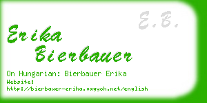 erika bierbauer business card